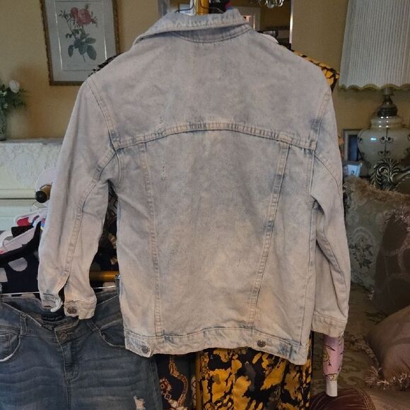 Zara Faded Blue Denim Jacket - Picture 3 of 3